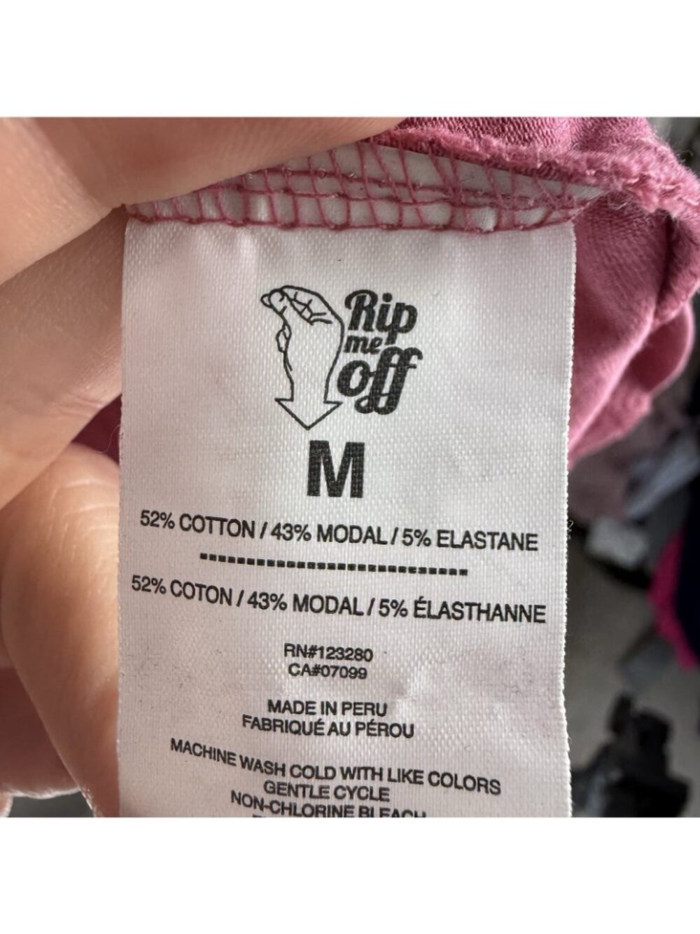 TravisMathew Men Mauve Pink Crew Neck T-Shirt Medium Modal Cotton Golf Flaw - Picture 8 of 9